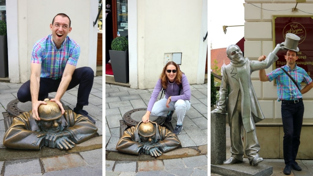 Bratislava Bronze Figures