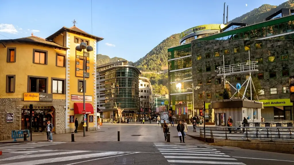 Commercial Street in Andorra de Vella