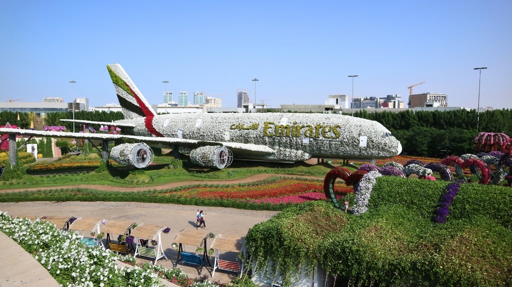 Dubai Miracle Garden Emirates Airbus A380