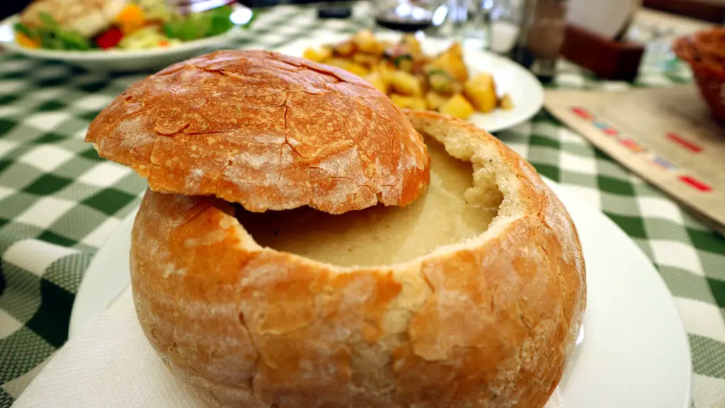 Garlic Soup at a Pub in Bratislava