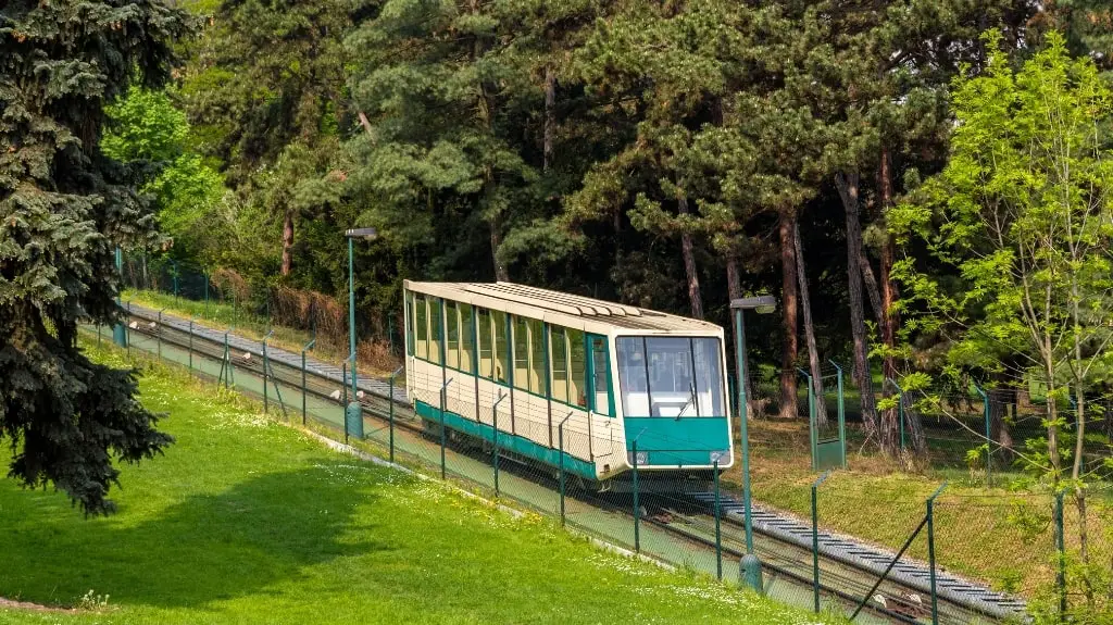 Historic Funicular to Petrin Prague