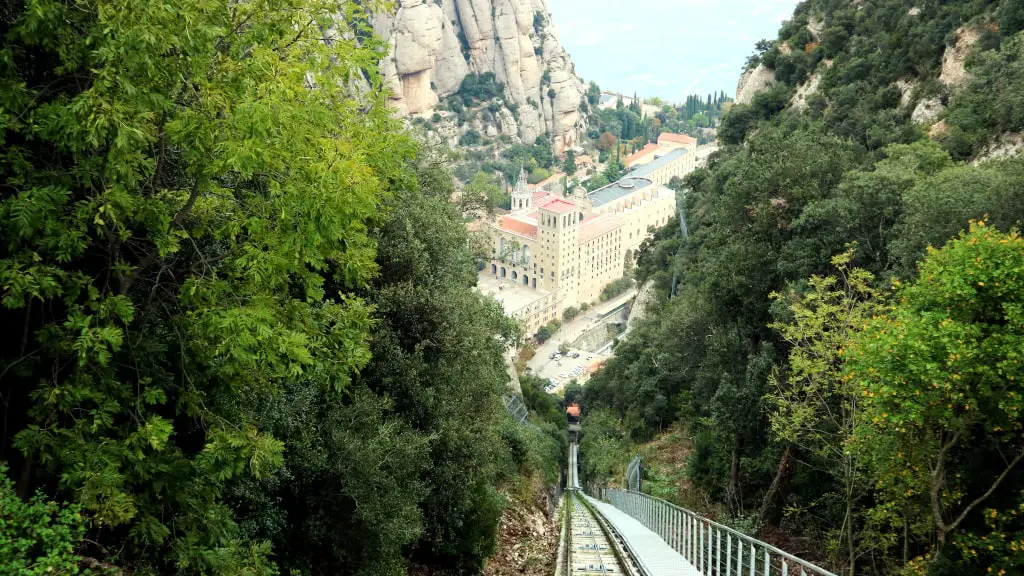 Montserrat Monastery from Sant Joan Funicular