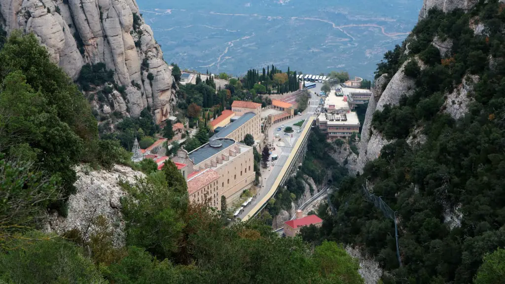 Montserrat Monastery from above