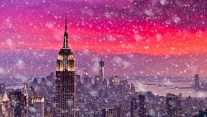 New York City Christmas Attractions - Snow in Manhattan