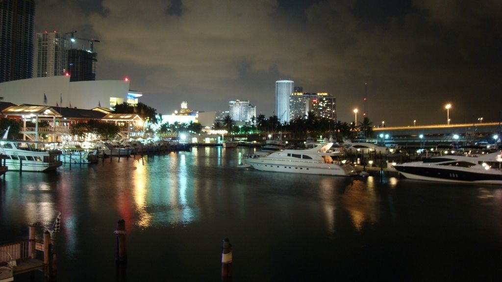 Night Shot of Downtown Miami