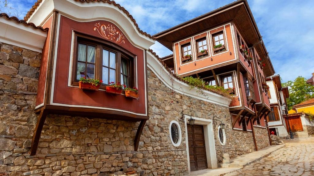 Old Houses in Plovdiv Bulgaria