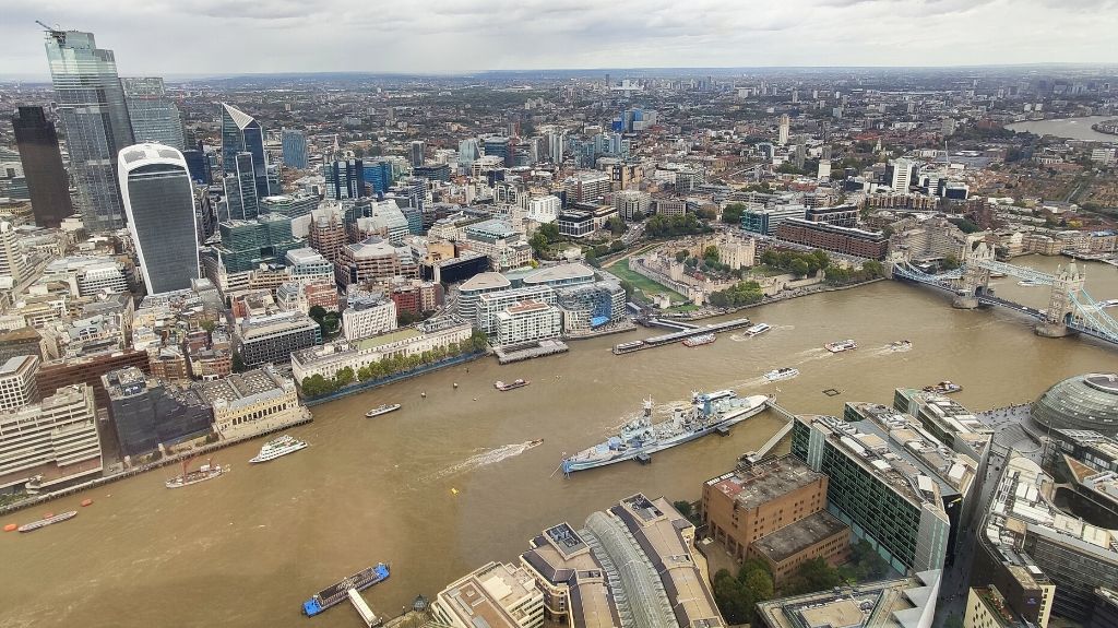River Thames and London Bridge Panorama