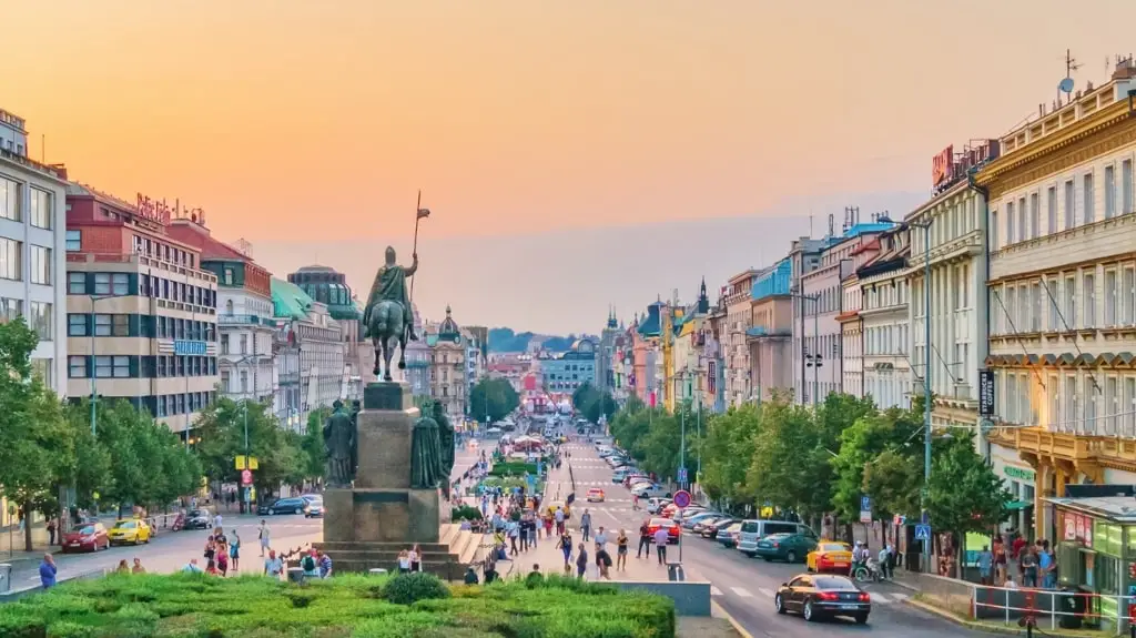 Wenceslas Square Nove Mesto Prague